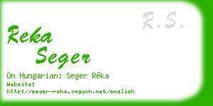 reka seger business card